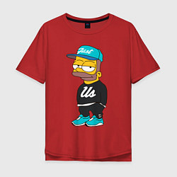 Футболка оверсайз мужская Bart Just Us, цвет: красный
