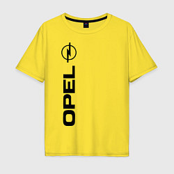 Футболка оверсайз мужская OPEL, цвет: желтый