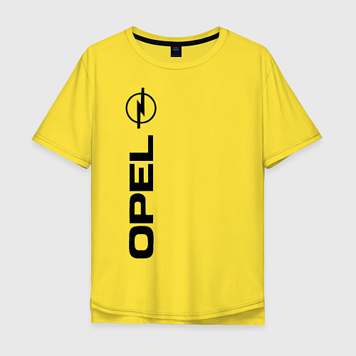 Мужская футболка оверсайз OPEL / Желтый – фото 1