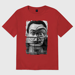 Футболка оверсайз мужская Абстракция Дали, цвет: красный