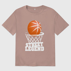 Мужская футболка оверсайз Баскетбол