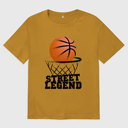 Мужская футболка оверсайз Баскетбол