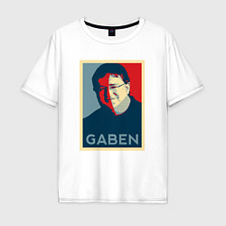 Мужская футболка оверсайз Gaben Face