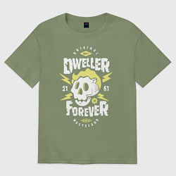 Футболка оверсайз мужская Dweller Forever, цвет: авокадо