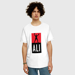 Футболка оверсайз мужская Ali by boxcluber, цвет: белый — фото 2