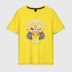 Футболка оверсайз мужская Saitama's Gym, цвет: желтый