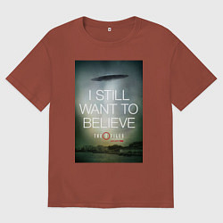 Мужская футболка оверсайз X-Files: Aliens