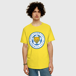Футболка оверсайз мужская Leicester City FC, цвет: желтый — фото 2