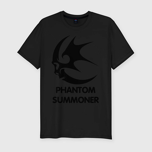 Мужская slim-футболка Dark Elf Mage - Phantom Summoner / Черный – фото 1