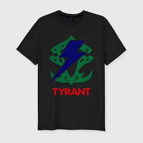 Мужская slim-футболка Orc Fighter - Tyrant / Черный – фото 1