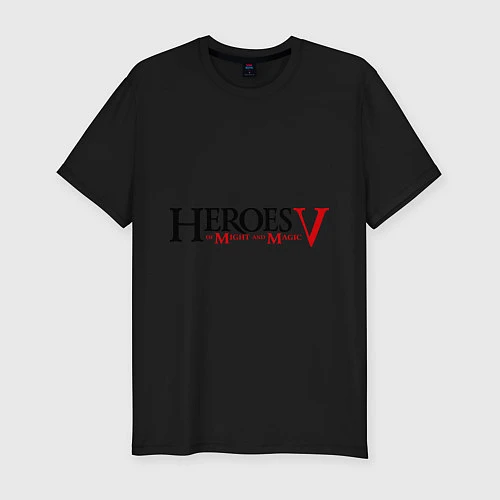 Мужская slim-футболка Heroes V / Черный – фото 1