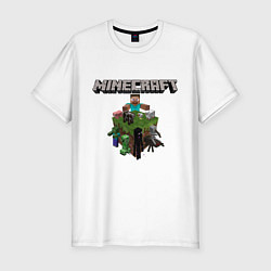 Мужская slim-футболка Minecraft Units