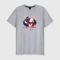Мужская slim-футболка Washington Capitals Hockey
