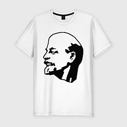 Мужская slim-футболка Ленин: скульптура