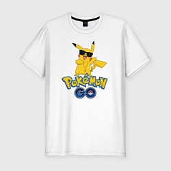 Мужская slim-футболка Pokemon GO