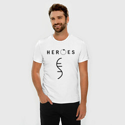 Футболка slim-fit Heroes Symbol, цвет: белый — фото 2