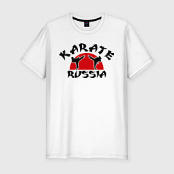 Футболка slim-fit Karate Russia, цвет: белый