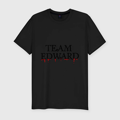 Мужская slim-футболка Edward team / Черный – фото 1