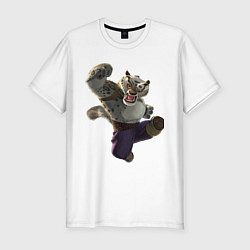 Футболка slim-fit Кунг фу Панда, цвет: белый