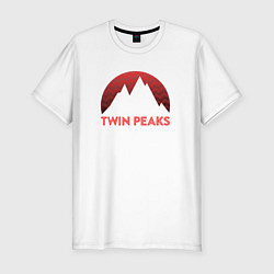 Футболка slim-fit Twin Peaks: Pie & Murder, цвет: белый