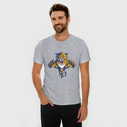 Футболка slim-fit Florida Panthers, цвет: меланж — фото 2