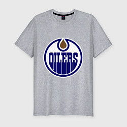 Мужская slim-футболка Edmonton Oilers