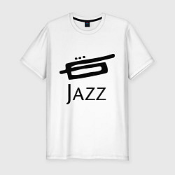 Футболка slim-fit Jazz, цвет: белый