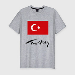 Мужская slim-футболка Turkey