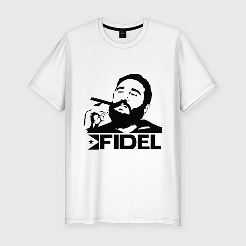 Мужская slim-футболка FIdel / Белый – фото 1