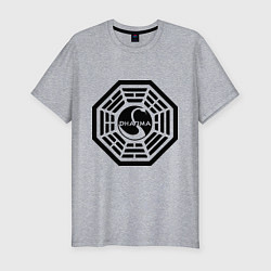 Мужская slim-футболка Lost dharma