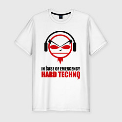 Футболка slim-fit Hard Techno, цвет: белый