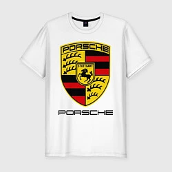 Мужская slim-футболка Porsche Stuttgart