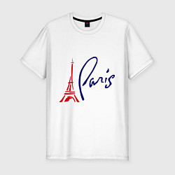 Футболка slim-fit I Paris, цвет: белый
