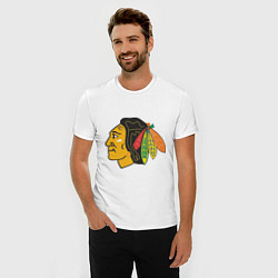 Футболка slim-fit Chicago Blackhawks, цвет: белый — фото 2