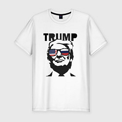 Футболка slim-fit USA: Trump, цвет: белый