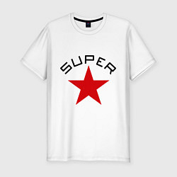 Футболка slim-fit Super Star, цвет: белый