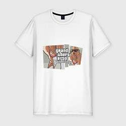 Футболка slim-fit GTA San Andreas, цвет: белый