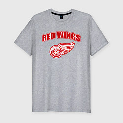 Футболка slim-fit Detroit Red Wings, цвет: меланж