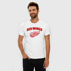 Футболка slim-fit Detroit Red Wings, цвет: белый — фото 2