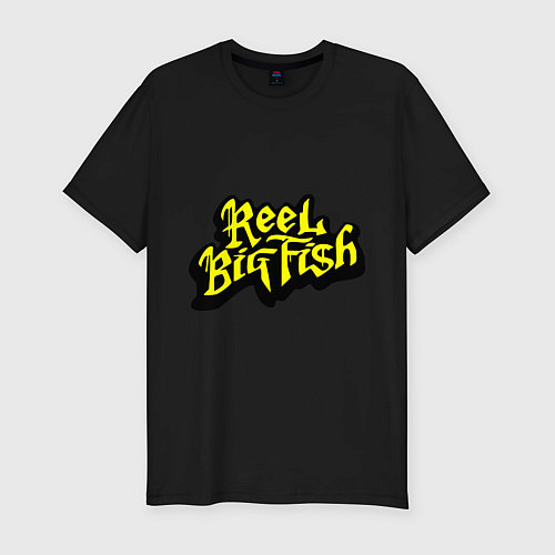 Мужская slim-футболка Reel big fish / Черный – фото 1
