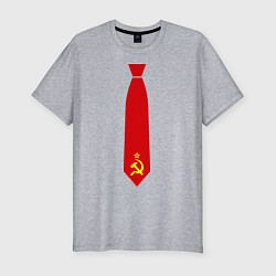 Футболка slim-fit Советский галстук, цвет: меланж