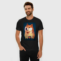 Футболка slim-fit Wow Doge, цвет: черный — фото 2