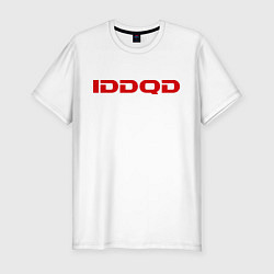 Футболка slim-fit IDDQD Doom, цвет: белый