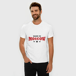 Футболка slim-fit Made in Moscow, цвет: белый — фото 2