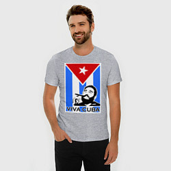 Футболка slim-fit Fidel: Viva, Cuba!, цвет: меланж — фото 2
