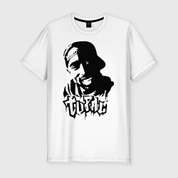 Футболка slim-fit 2pac, цвет: белый