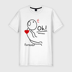 Мужская slim-футболка Oh: Forever
