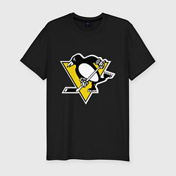 Мужская slim-футболка Pittsburgh Penguins