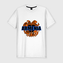 Футболка slim-fit Армения, цвет: белый