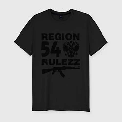 Мужская slim-футболка Region 54 Rulezz